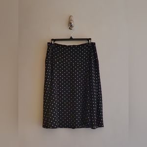 White House Black Market Polka-Dot Skirt